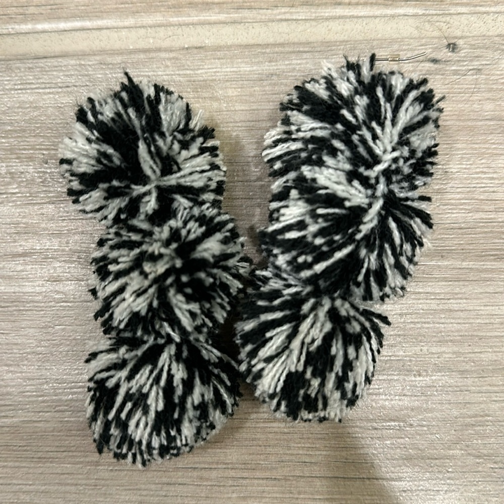 misa los angeles pom pom drop earrings